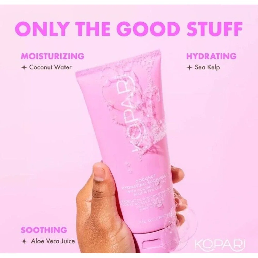New Kopari Coconut Hydrating Body Wash 9 Fl‎ Oz Full Size SEALED Cleanser Aloe